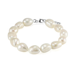 Zilveren armband met zoetwater kweekparels (TPC)
