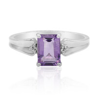 Zilveren ring met een amethist