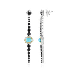 Zilveren oorbellen met Sleeping Beauty Turkooisen (Dallas Prince Designs)