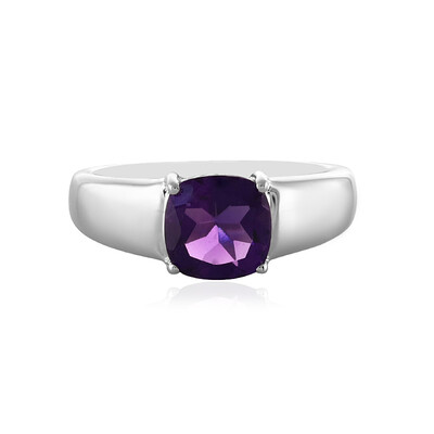 Zilveren ring met een amethist