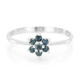 Zilveren ring met Fancy diamanten