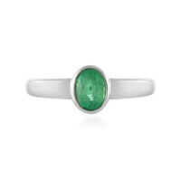 Zilveren ring met een Ethiopische smaragd