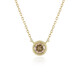 Gouden halsketting met een I2 Champagne Diamant (de Melo)