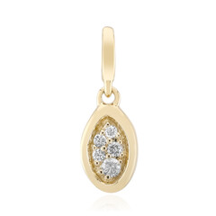 Gouden hanger met een Diamant SI1 (G)