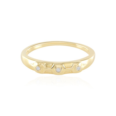 Zilveren ring met I2 (I) Diamanten