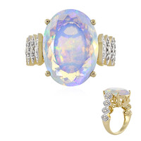 Gouden ring met een AAA Welo-opaal (AMAYANI)