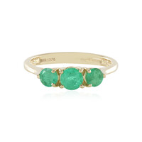 Gouden ring met een Russische smaragd (de Melo)