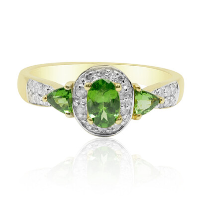 Gouden ring met een tsavoriet