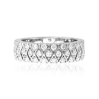 Platina ring met Loepzuivere (F) Diamanten (LUCENT DIAMONDS)