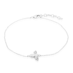 Zilveren armband met zirkonen