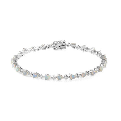 Zilveren armband met Welo-opalen