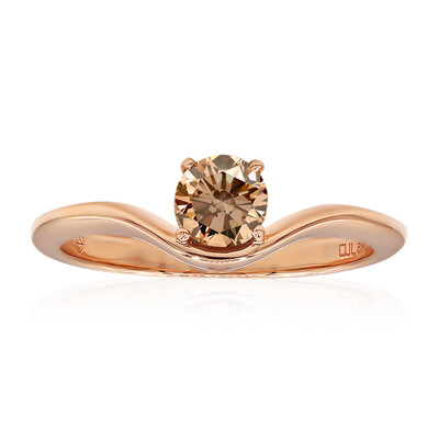 Gouden ring met een VS1 Argyle-Rose de France-Diamant (Annette)