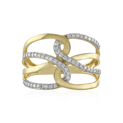 Gouden ring met Loepzuivere (F) Diamanten (LUCENT DIAMONDS)