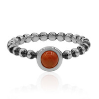 Zilveren ring met een carneool