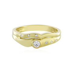 Gouden ring met een Loepzuivere (F) Diamant (LUCENT DIAMONDS)