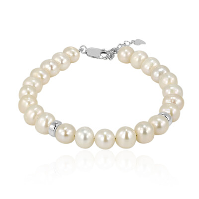 Zilveren armband met zoetwater kweekparels (TPC)