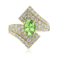 Gouden ring met een AAA Tsavoriet (CIRARI)
