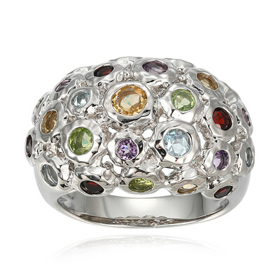 Zilveren ring met citrienstenen (Adela Silber)