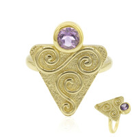 Zilveren ring met een amethist