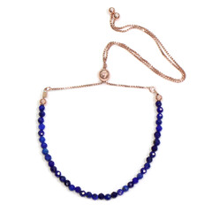 Zilveren armband met lapis lazulistenen