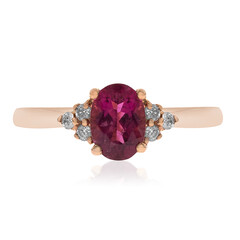 Gouden ring met een rubeliet