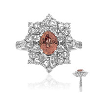 Gouden ring met een Padparadscha saffier (CIRARI)
