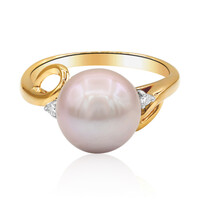 Gouden ring met een Royal Pink Ming Parel (TPC)