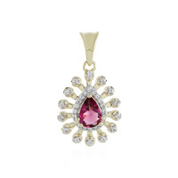 Gouden hanger met een roze toermalijn (Adela Gold)