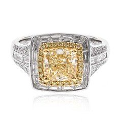 Gouden ring met een gele SI2 diamant (CIRARI)