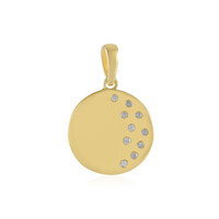 Zilveren hanger met I2 (I) Diamanten