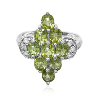 Zilveren ring met Paraiba toermalijnen