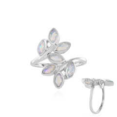 Zilveren ring met Welo-opalen
