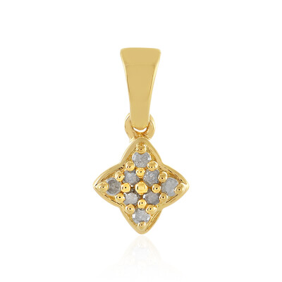 Zilveren hanger met I3 (H) Diamanten
