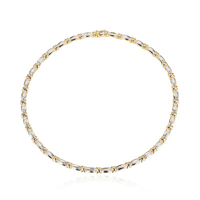 Messingen halsketting met een I3 (I) Diamant (Juwelo Style)