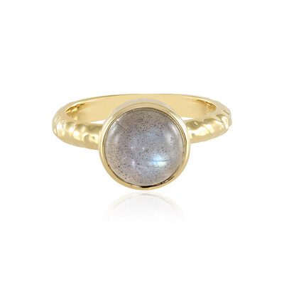 Zilveren ring met een labradoriet