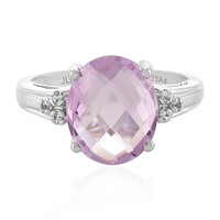 Zilveren ring met een lavendel amethist