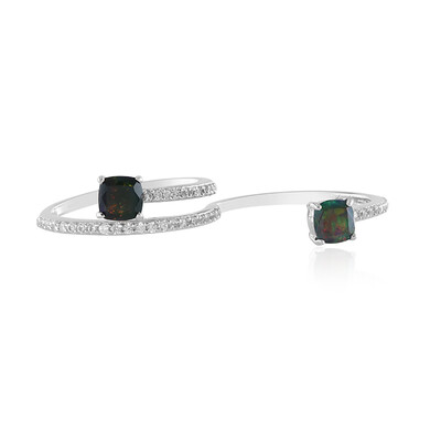 Zilveren ring met Mezezo opalen (de Melo)