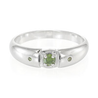 Zilveren ring met een Fancy diamant