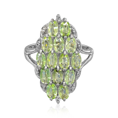 Zilveren ring met Paraiba toermalijnen