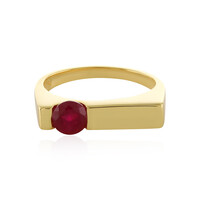 Zilveren ring met een Madagaskar Robijn