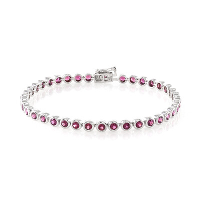 Zilveren armband met rhodolieten