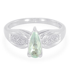 Zilveren ring met een toermalijn
