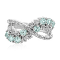 Zilveren ring met Ratanakiri zirkonen
