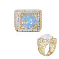 Gouden ring met een Welo-opaal (Ornaments by de Melo)