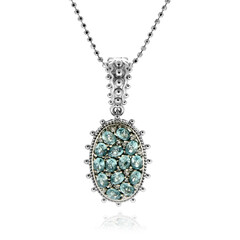 Zilveren halsketting met Ratanakiri zirkonen (Dallas Prince Designs)