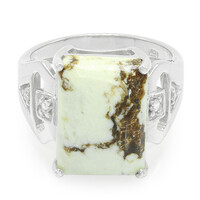 Zilveren ring met een Magnesiet