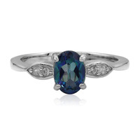 Zilveren ring met een Neptunus-topaas