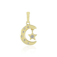 Zilveren hanger met een I2 (I) Diamant