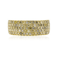 Gouden ring met SI2 Fancy Diamanten (CIRARI)