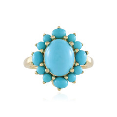 Zilveren ring met een Sleeping Beauty Turkoois